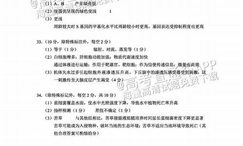 高考云南理综答案解析_云南高考试卷理综