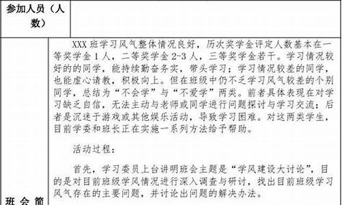 高考班会主题班会记录,高考主题班会发言稿