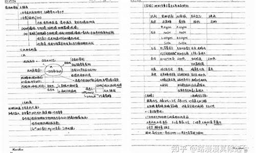 高考状元生物,高考状元生物清晰笔记